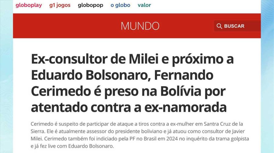 Oglobo Milei Eduardo Bolsonaro