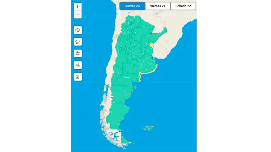 Alerta amarilla por ciclogénesis