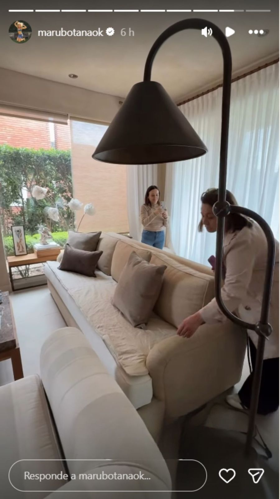 El comedor y living de Maru Botana