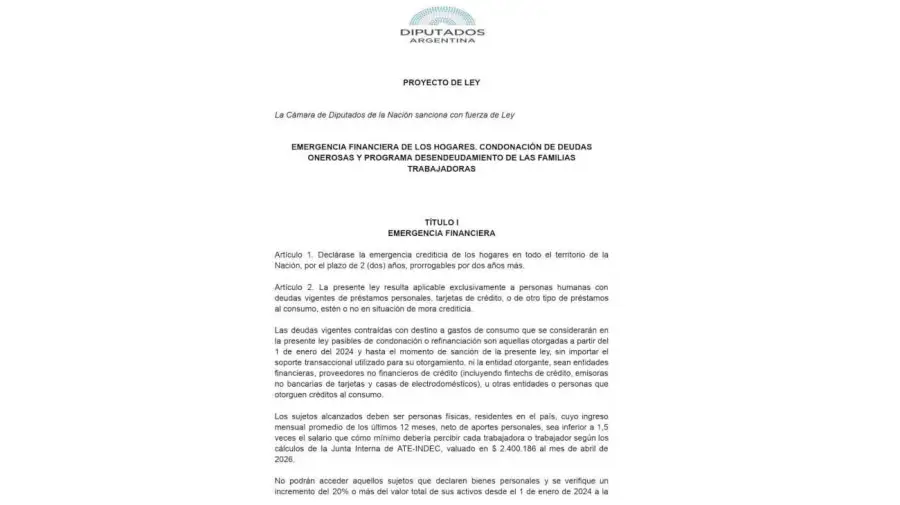 Proyectos para endeudados 20082026