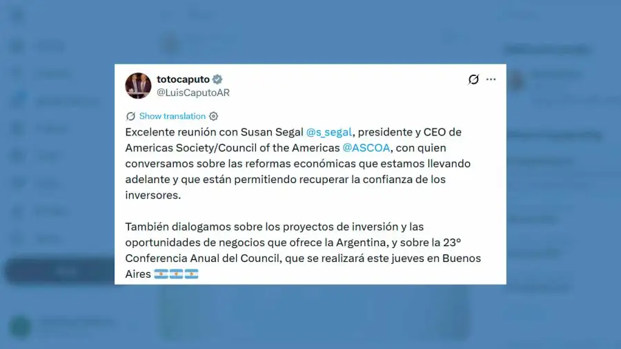 X Luis Caputo