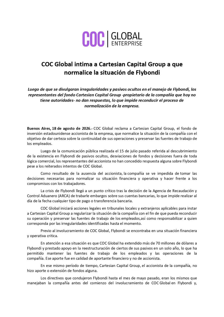 comunicado flybondi