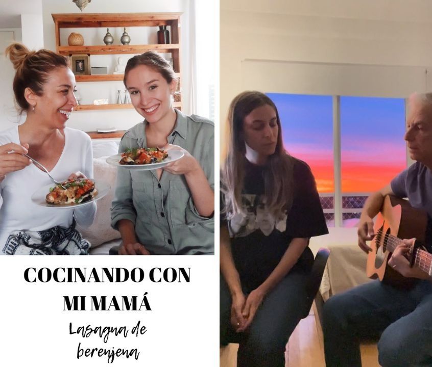 Patricia Viggiano, Diego Chornogubsky, y sus hijas Olivia y Lucila Viggiano