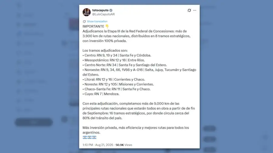 Posteo Luis Caputo