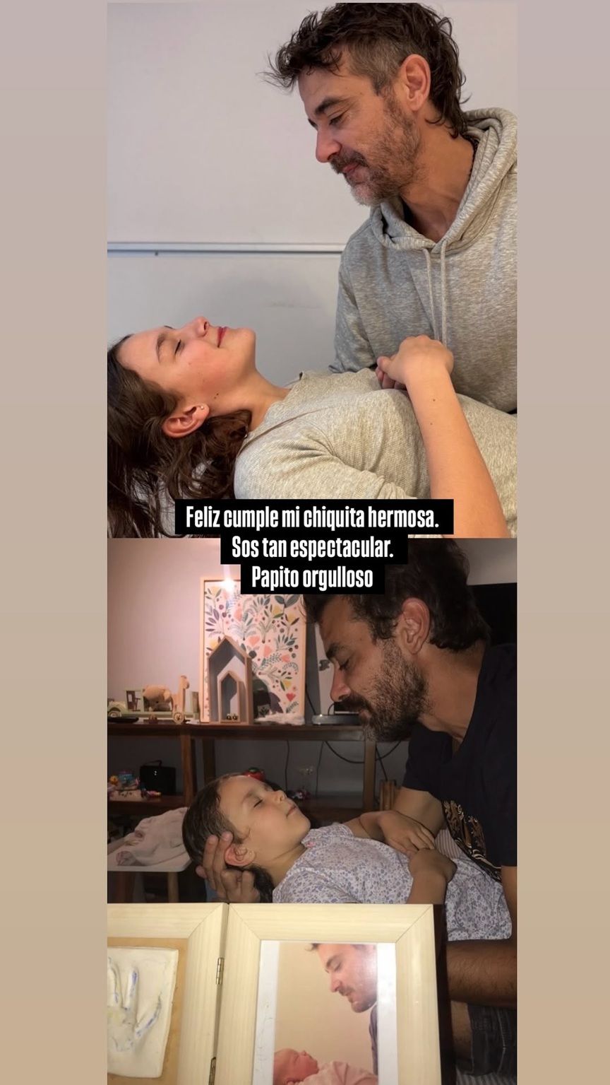 Pedro Alfonso y su hija Olivia