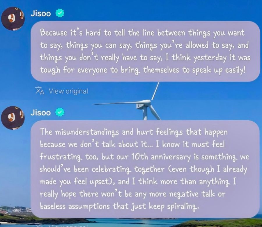 Mensaje de Jisoo por los 10 años de BLACKPINK