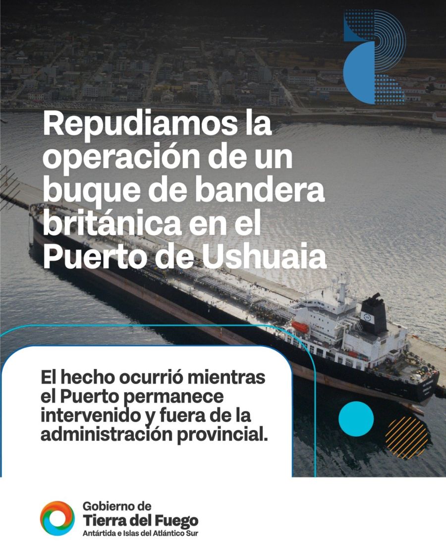 Posteo Gobierno Tierra del Fuego por el puerto 1