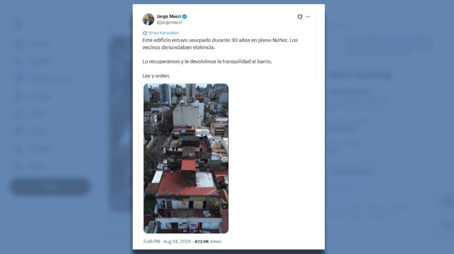 Posteo Jorge Macri