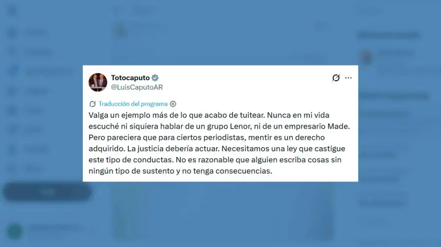 X Luis Caputo