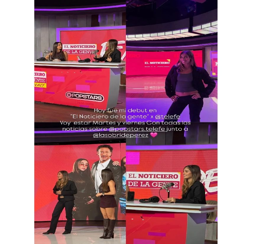 Julieta Poggio sobre su debut en El Noticiero de la Gente