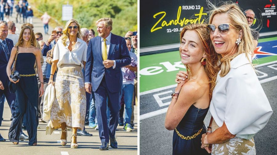 Máxima Zorreguita, el rey Guillermo y la princesa Alexia
