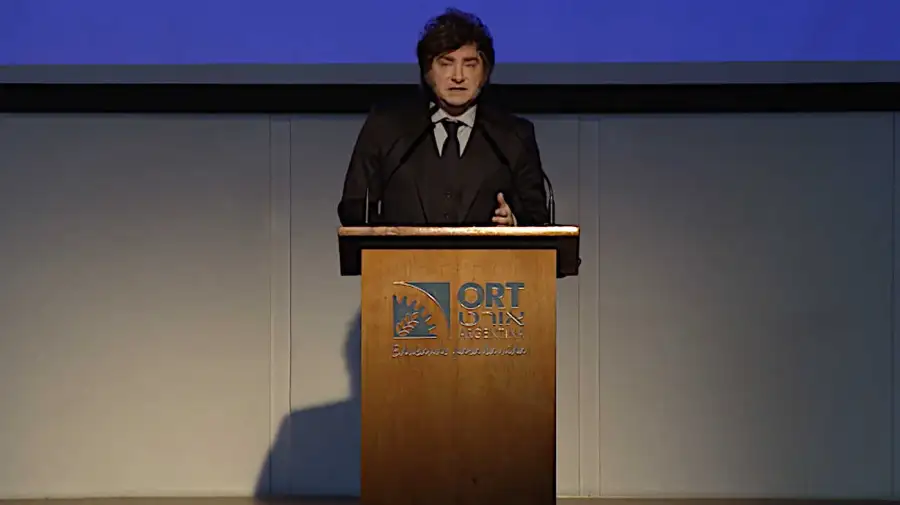 Javier Milei brindó una charla Colegio ORT 27082026