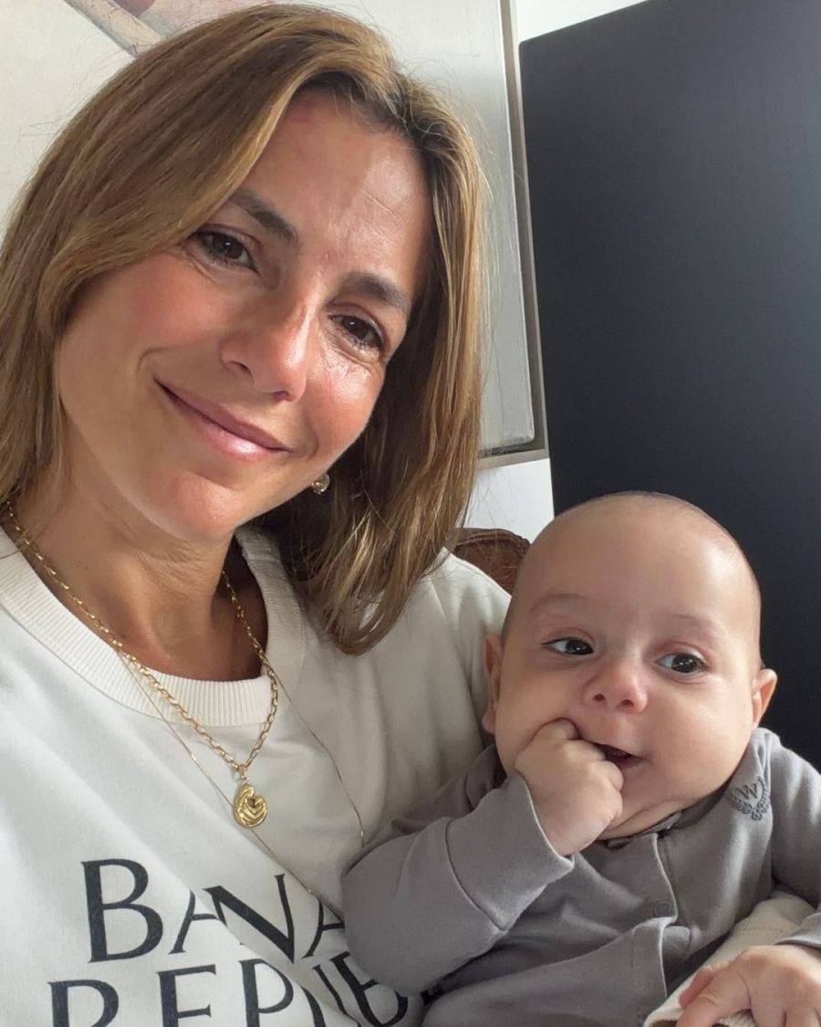 María Belén Ludueña y su hijo, Vito