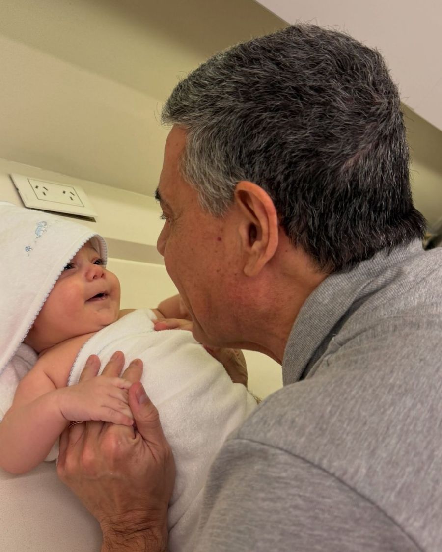 María Belén Ludueña y su hijo, Vito