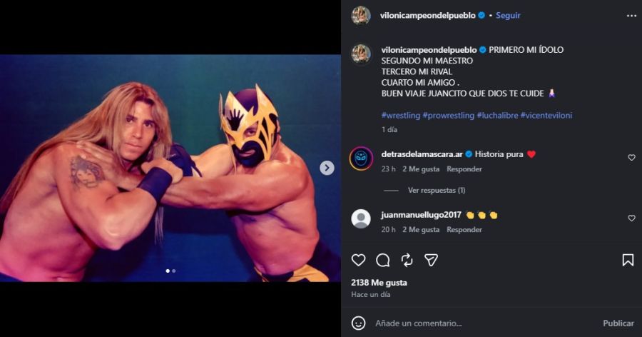 El sentido mensaje de Vicente Viloni por la muerte de Juan Manuel Figueroa, La Momia de Titanes en el Ring