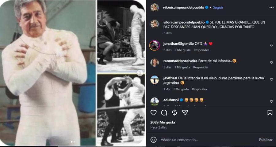 El sentido mensaje de Vicente Viloni por la muerte de Juan Manuel Figueroa, La Momia de Titanes en el Ring