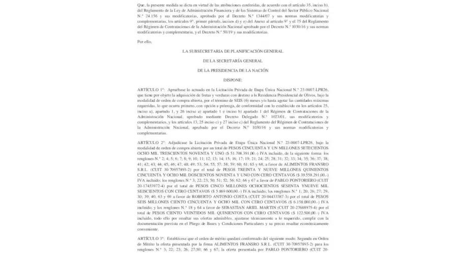 Licitación Olivos 28082026