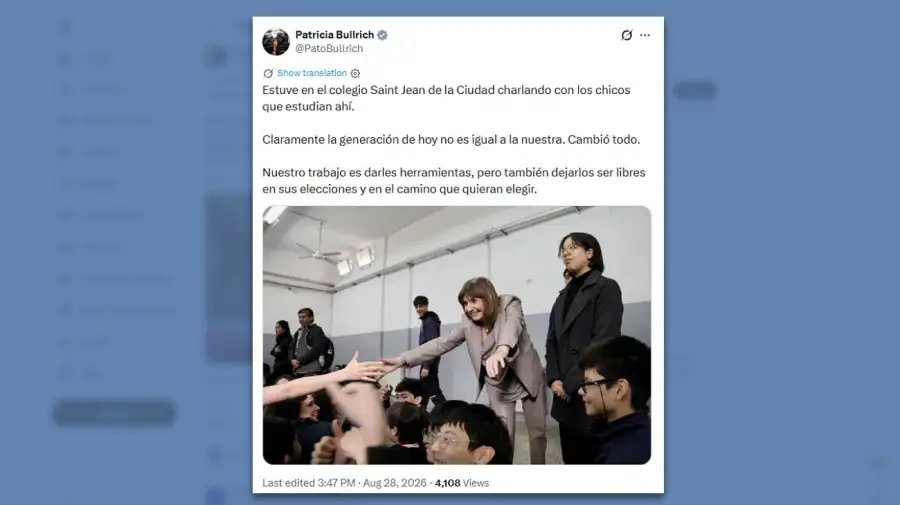 Posteo Patricia Bullrich