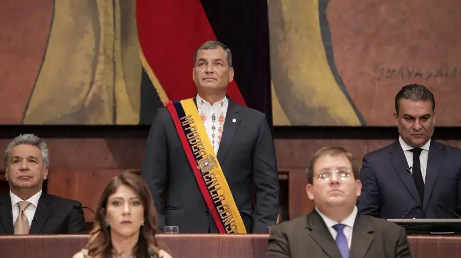 Rafael Correa durante su Presidencia de Ecuador