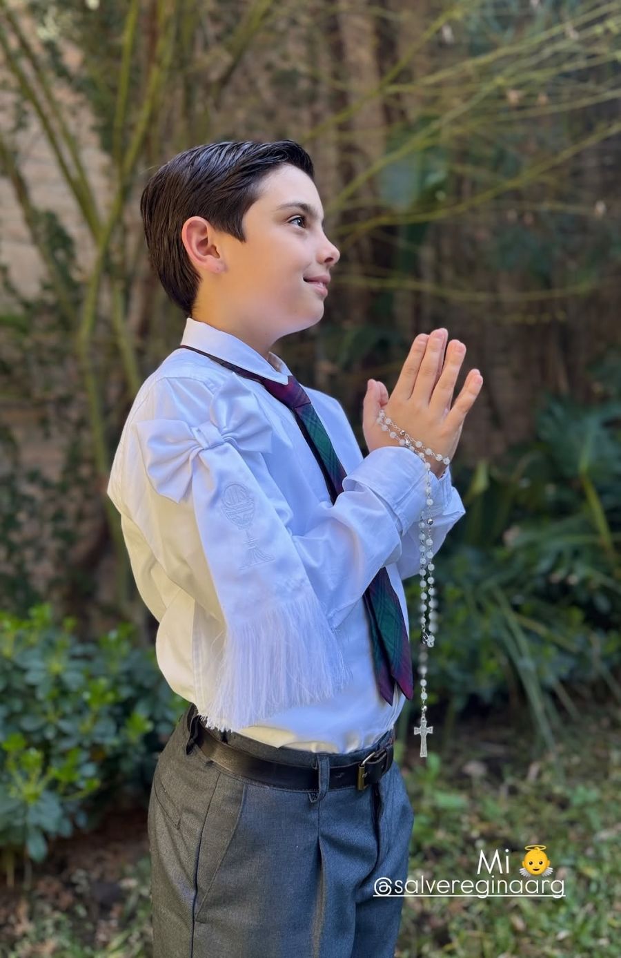 Valentín, el hijo de Lourdes Sánchez y el Chato Prada