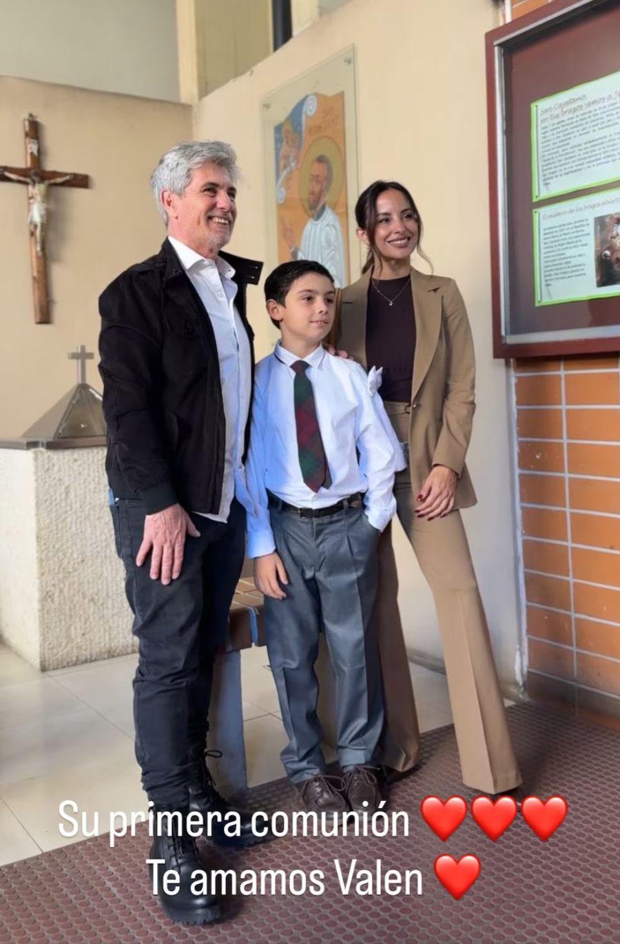 Valentín, el hijo de Lourdes Sánchez y el Chato Prada
