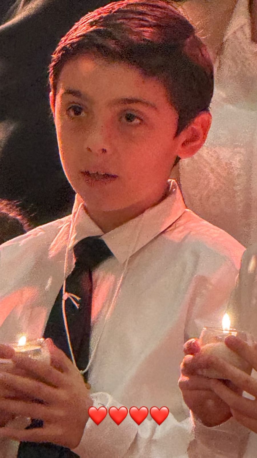 Valentín, el hijo de Lourdes Sánchez y el Chato Prada