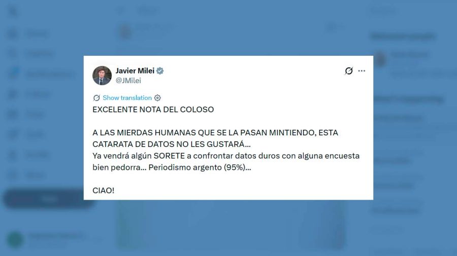 X Javier Milei