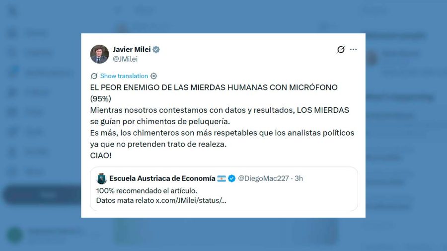 X Javier Milei