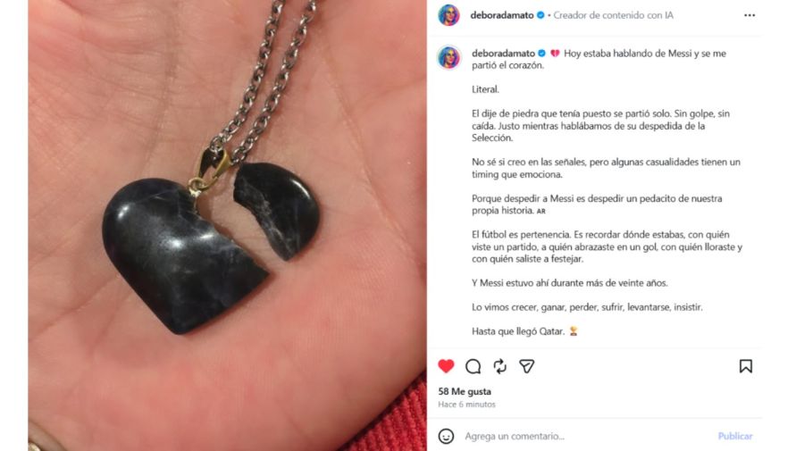 La situación de Débora D'Amato al hablar de Messi