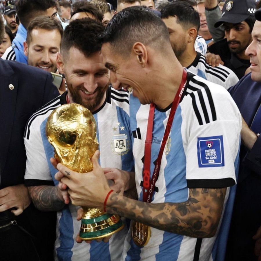 Lionel Messi y Ángel Di María