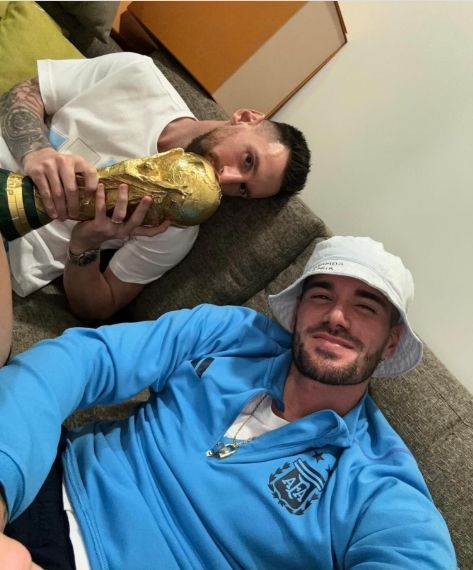 Lionel Messi y Rodrigo De Paul