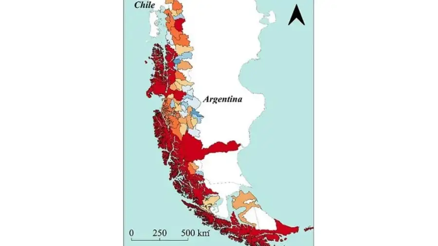 Mapa de glaciares