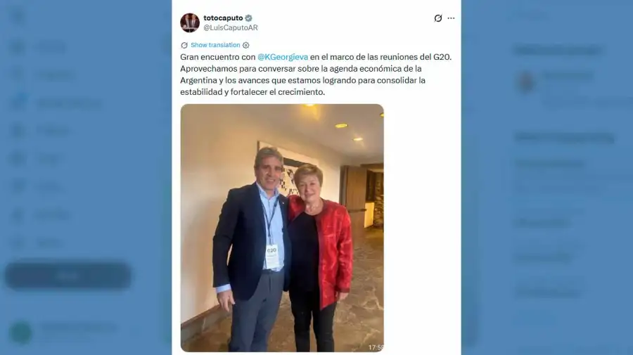 X Luis Caputo