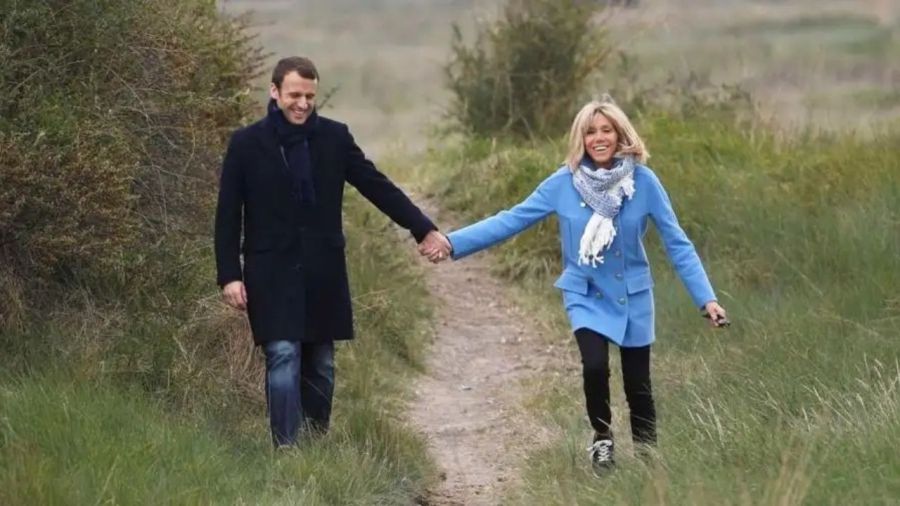 Emmanuel y Brigitte Macron