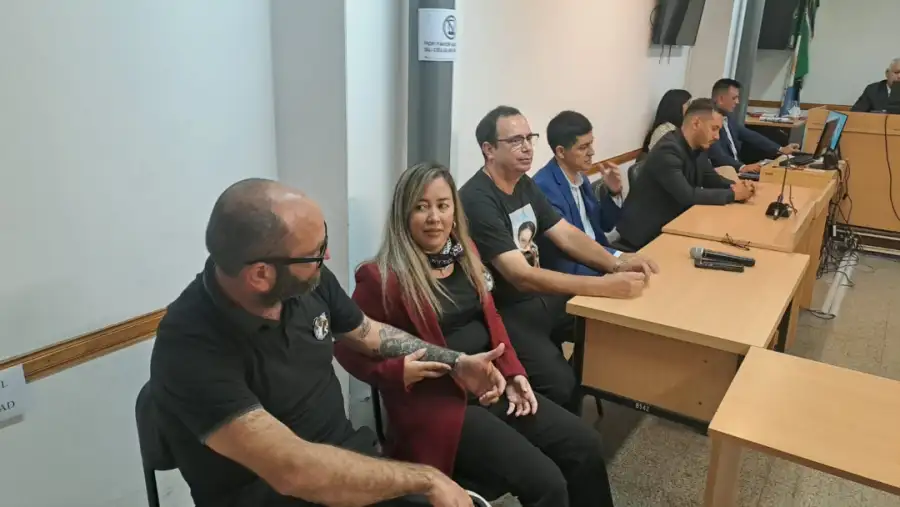 La familia de Milagros Machuca, en la lectura de la sentencia.