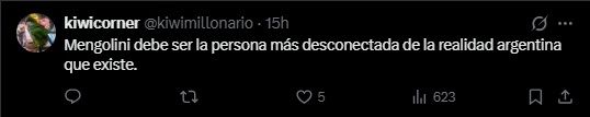 Mensajes contra Julia Mengolini