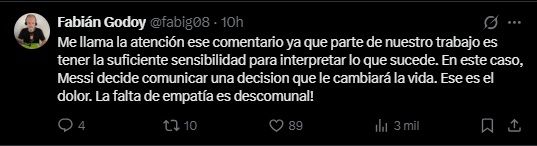 Mensajes contra Julia Mengolini