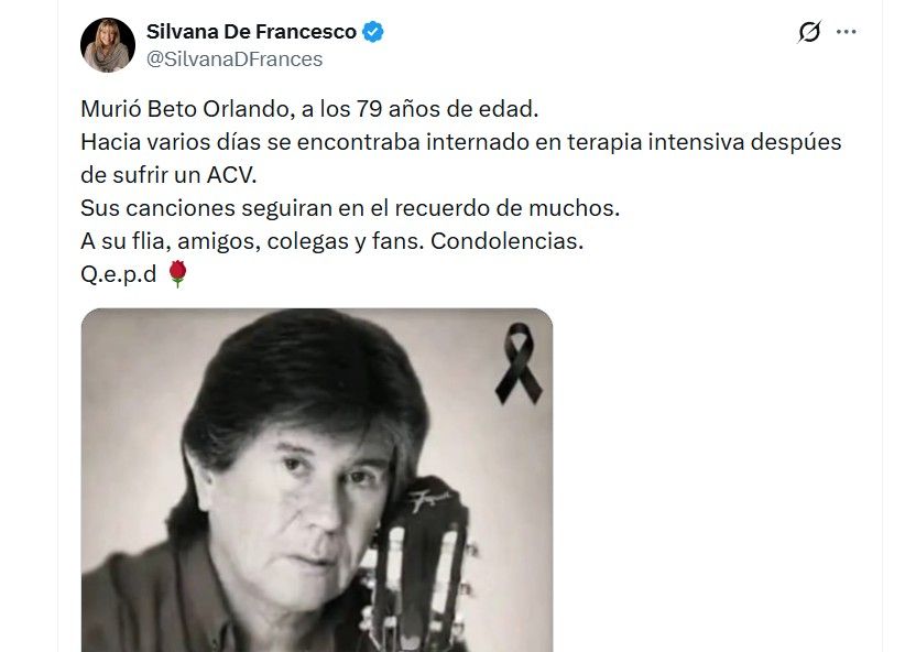 Muerte de Beto Orlando