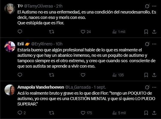 Comentarios contra Flor Vigna