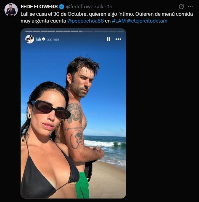 Lali Espósito se casa con Pedro Rosemblat