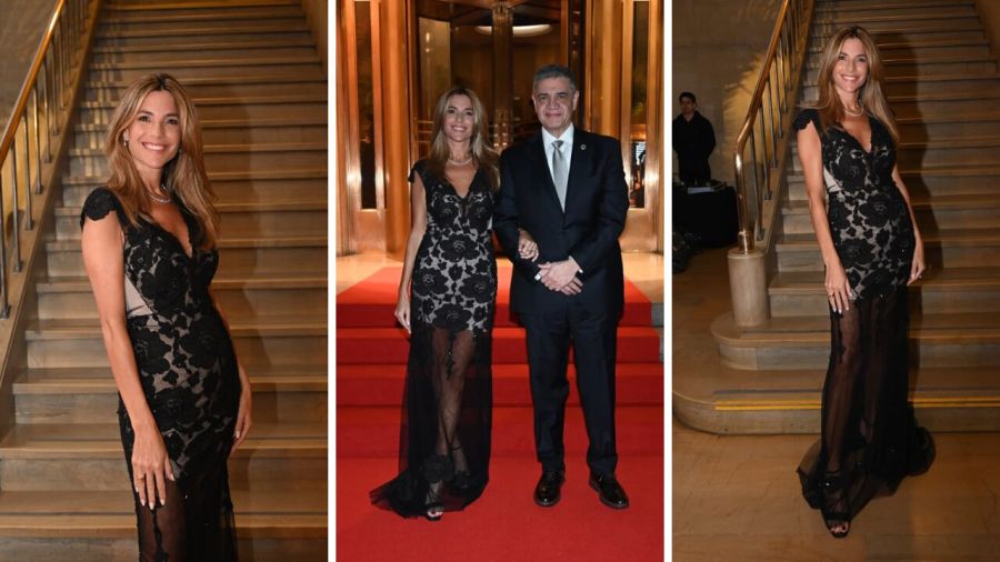 María Belén Ludueña y Jorge Macri en FIA