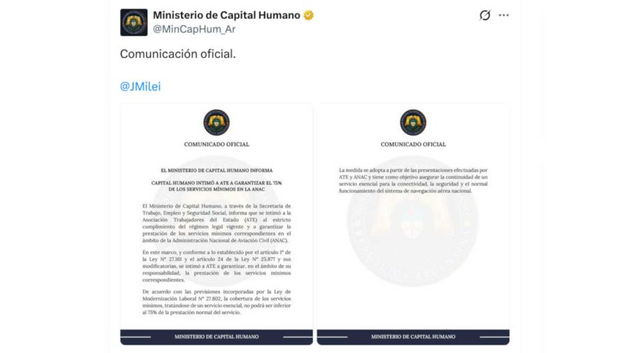 Ministerio de Capital Humano X 02092026