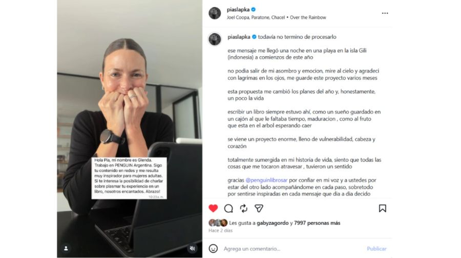 Pía Slapka sacará un libro