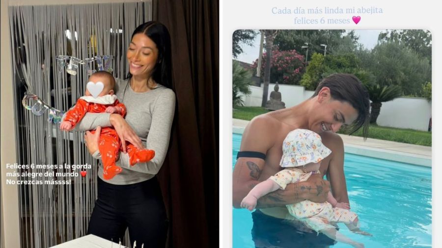 Gia, la hija de Oriana Sabatini y Paulo Dybala, cumplió 6 meses