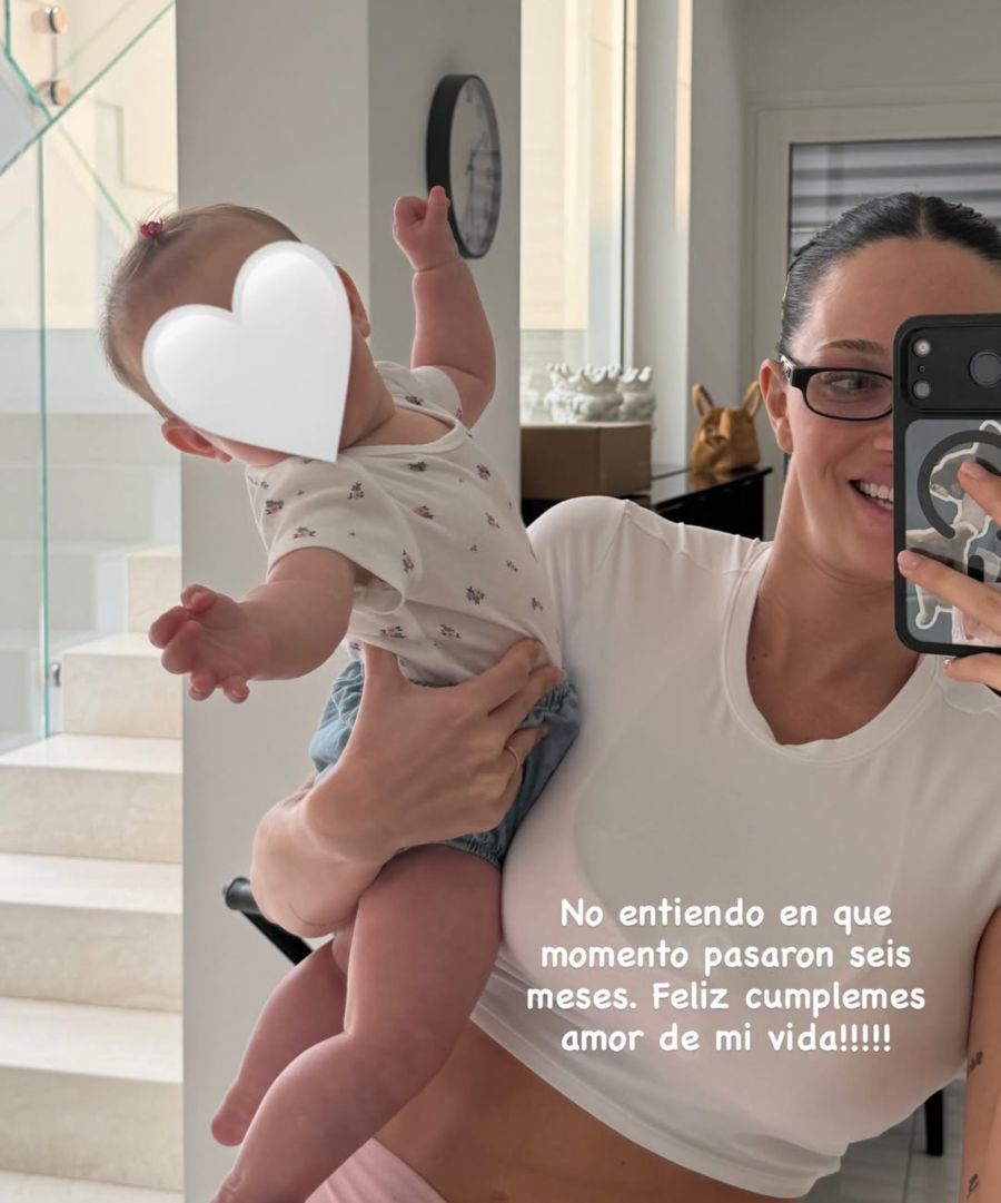 Gia, la hija de Oriana Sabatini y Paulo Dybala, cumplió 6 meses