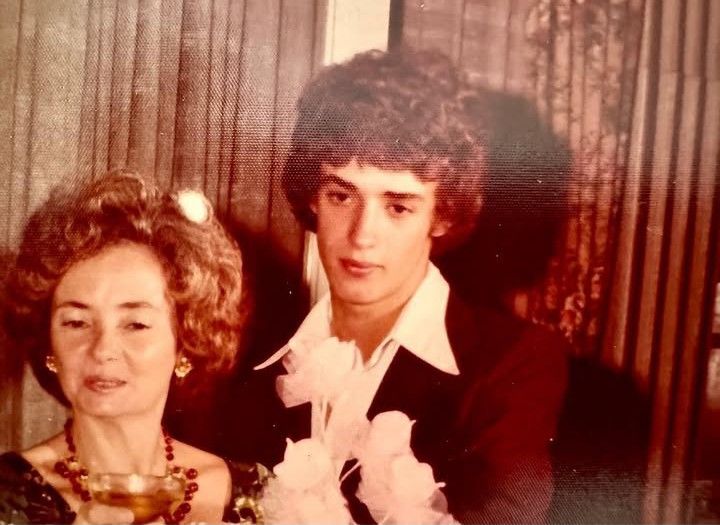 Gustavo Cerati y su mamá Lilian Clark