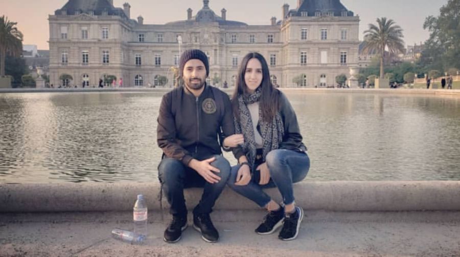 Jonathan Samuel Meléndez y su esposa Ana Paula