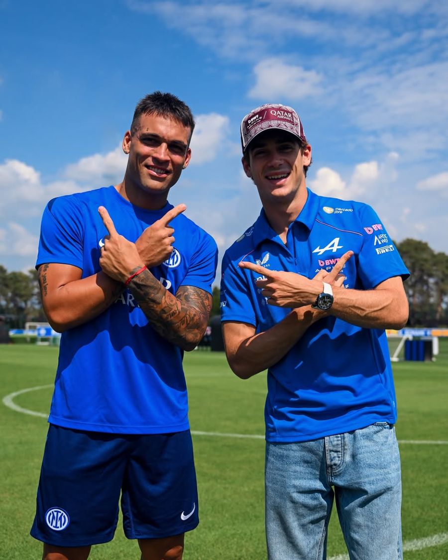 Lautaro Martínez y Franco Colapinto