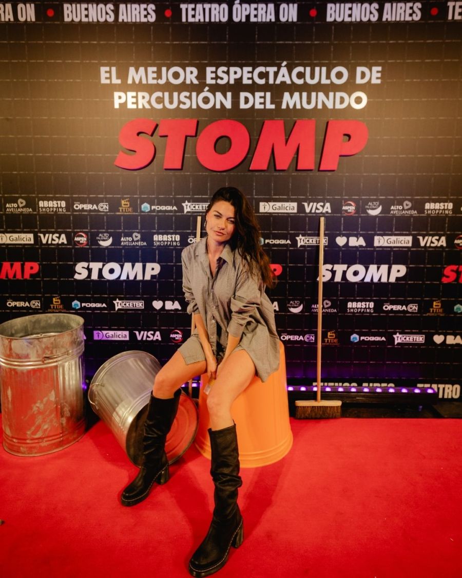 Sofía Jujuy en el estreno de STOMP