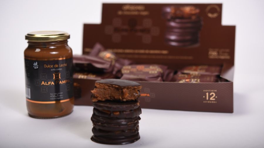 Alfajores de chocolate negro Alfa Pampa